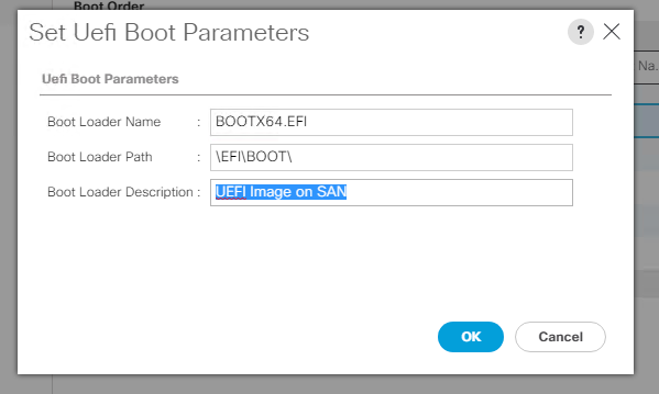 UEFI Boot Parameters